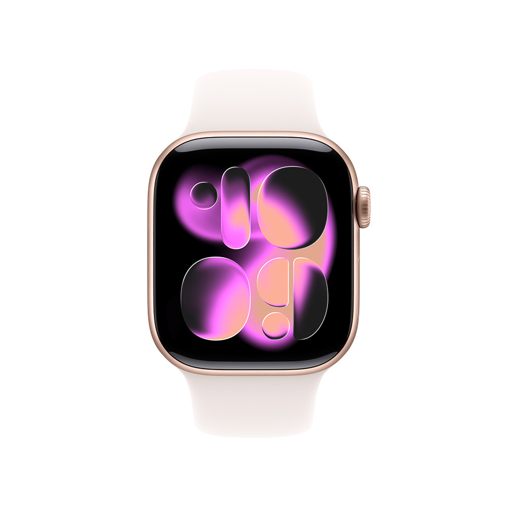 Alternative view of Apple Watch Series 11, Aluminium Rose Gold Sport Band Light