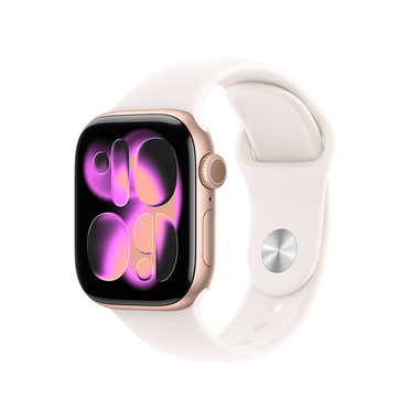 Apple Watch Series 11, Aluminium Rose Gold Sport Band Light