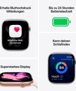Apple Watch Series 11, Aluminium Space Gray Sport Band – Bild 9