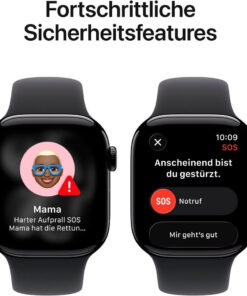 Apple Watch Series 11, Aluminium Space Gray Sport Band – Bild 4