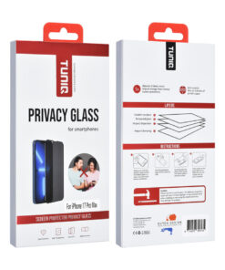 TUNIQ iPhone Display Schutzglas - Privacy Glass - Schwarz