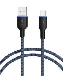 TUNIQ Lightning Kabel blau (100cm) | Robustes iPhone Ladekabel