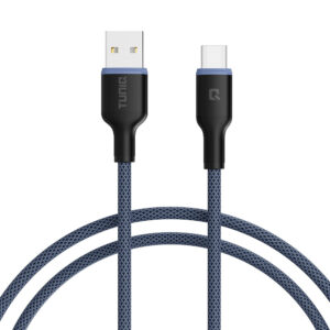 TUNIQ Lightning Kabel blau (100cm) | Robustes iPhone Ladekabel