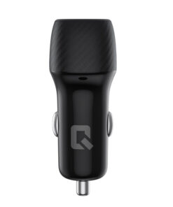 UNIQ Accessory 2.4A 36 Watt Dual-Port-Auto-Schnellladegerät - USB - USB Typ-C - Schwarz – Bild 2